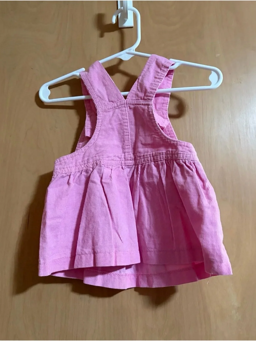 2000s Disney Pink Winnie the Pooh Corduroy Overall Dress